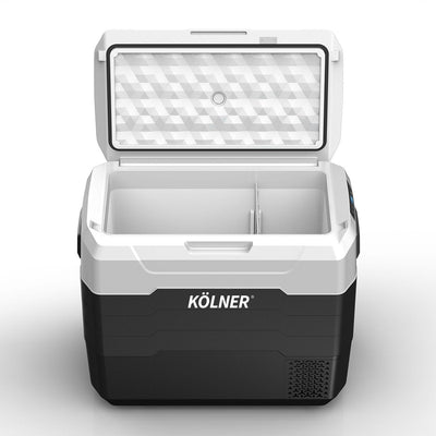 Kolner 50l Fridge Freezer Cooler 12/24/240v Camping Portable Esky Refrigerator - Black Payday Deals