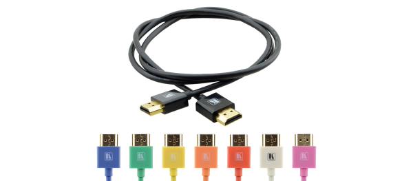Kramer Ultra Slim Flexible High-Speed HDMI Cable with Ethernet - Black - 0.90m (3ft) (Standard Cable Assemblies) Payday Deals