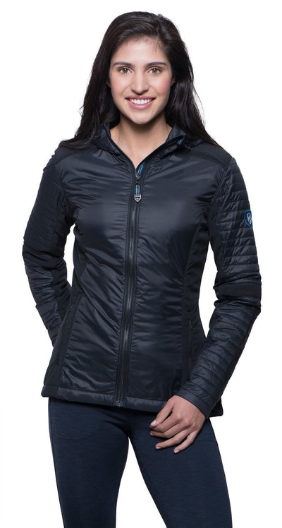 KUHL Women's Firefly Hoody Jacket Puffer Padded Puffy Warm Winter Quilted