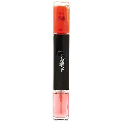 L'oreal Infallible Gel Effect Dou Nail Polish & Top Coat - 013 Orange Extreme Payday Deals