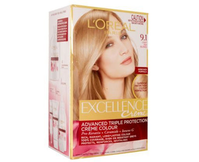 L'Oréal Paris Excellence Crème Hair Colour - 9.1 Light Ash Blonde Payday Deals