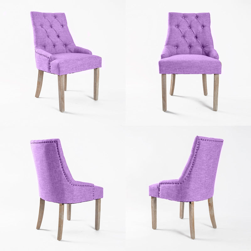 La Bella Violet French Provincial Dining Chair Amour Oak Leg Payday Deals