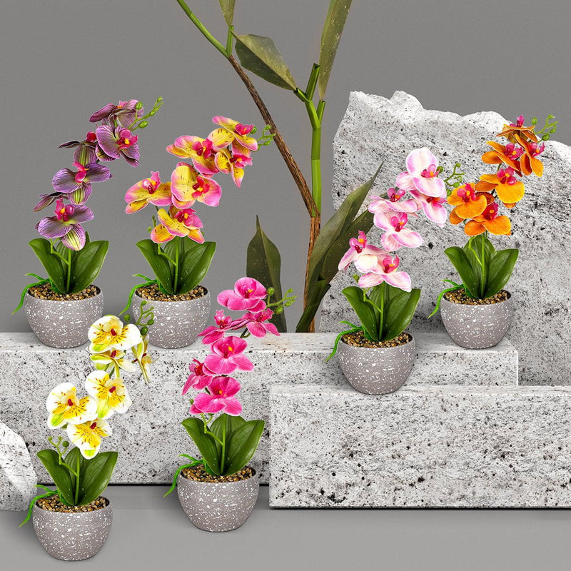 Lambu 6X Artificial Flowers Plant Flower Garden Indoor Outdoor Fake Home Decor Payday Deals