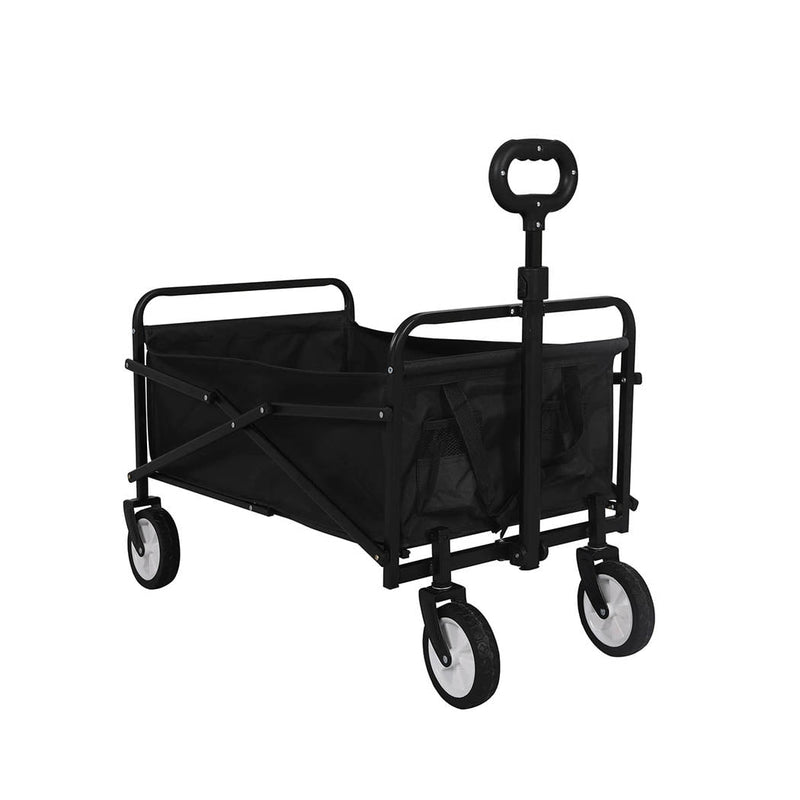 Lambu Garden Trolley Cart Foldable Picnic Wagon Outdoor Camping Trailer Black Payday Deals