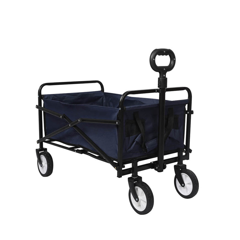 Lambu Garden Trolley Cart Foldable Picnic Wagon Outdoor Camping Trailer Blue Payday Deals