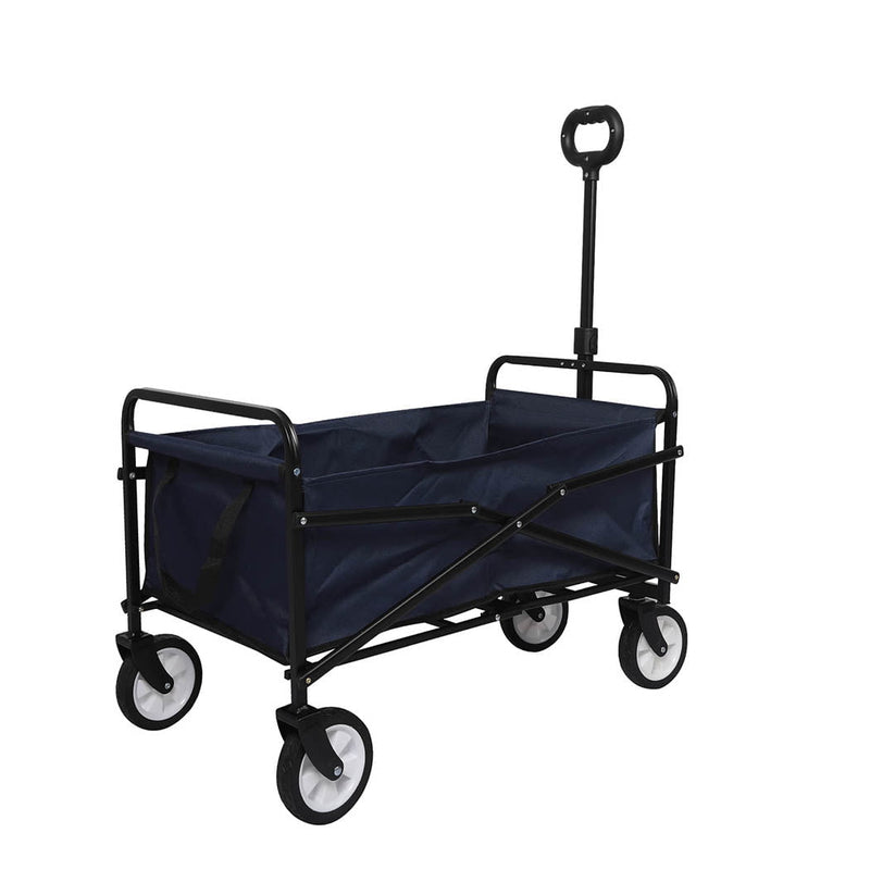 Lambu Garden Trolley Cart Foldable Picnic Wagon Outdoor Camping Trailer Blue Payday Deals