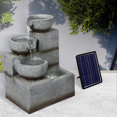 Lambu Solar Fountain Water Bird Bath Power Pump Kit Indoor Garden Outdoor Payday Deals