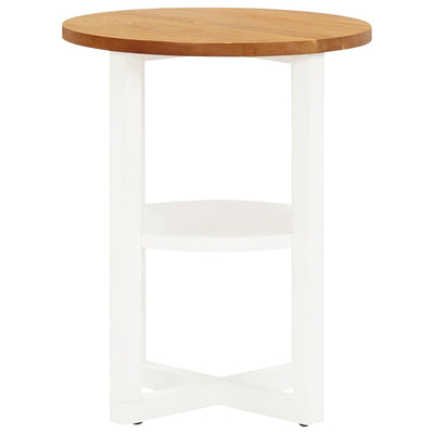 Lamp Table 40x50 cm Solid Oak Wood Payday Deals