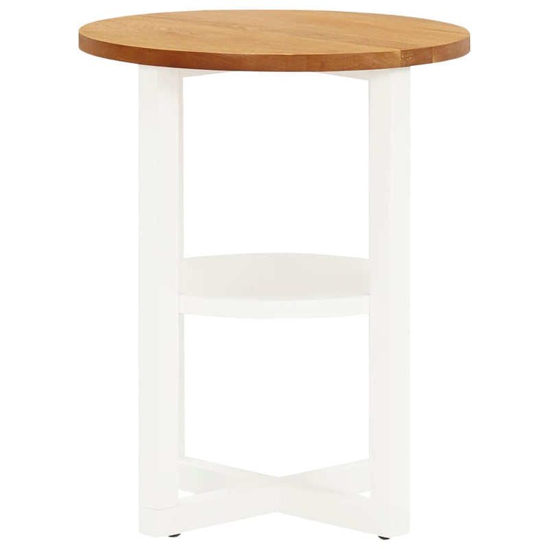 Lamp Table 40x50 cm Solid Oak Wood Payday Deals