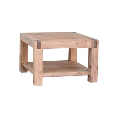 Lamp Table Open Storage Solid Wooden Frame in Classic Oak Colour Payday Deals