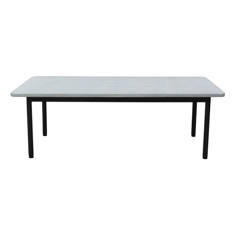 Lara 120cm Outdoor Coffee Table Glass Concrete Top Payday Deals