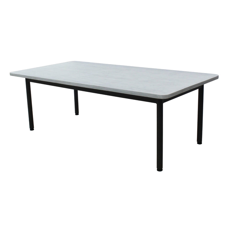 Lara 120cm Outdoor Coffee Table Glass Concrete Top Payday Deals