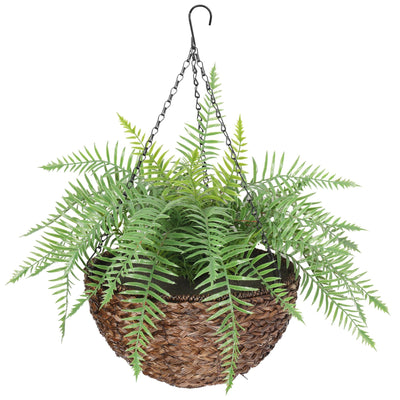 Large Artificial Hanging Basket (Fern Hanging Basket) Payday Deals