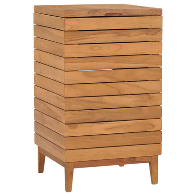 Laundry Basket 40x40x70 cm Solid Teak Wood