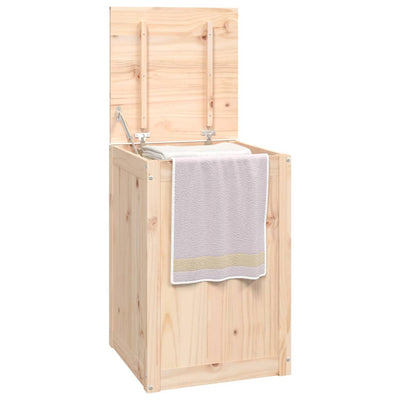 Laundry Box 44x44x66 cm Solid Wood Pine Payday Deals