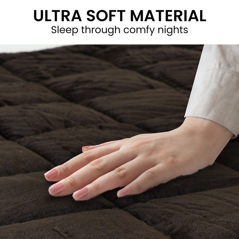 Laura Hill 600GSM Faux Mink Quilt Comforter Doona - King Payday Deals