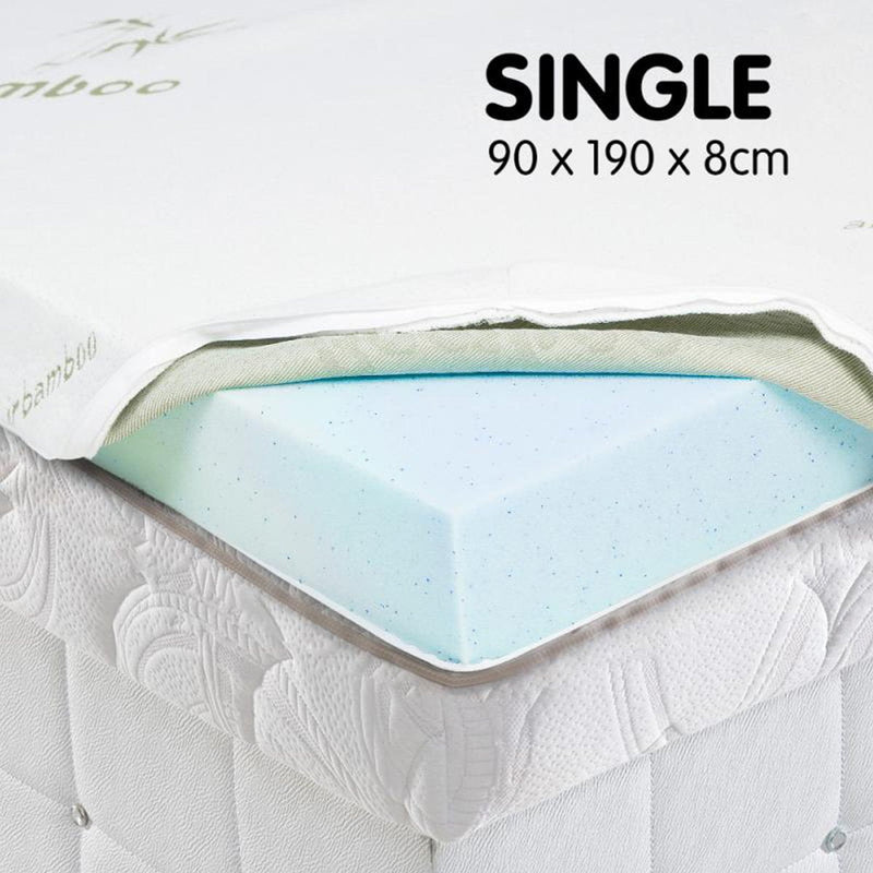 Laura Hill Cool Gel Memory Foam Mattress Topper - Single Payday Deals