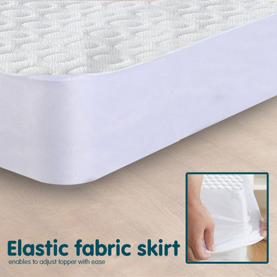 Laura Hill Luxury Cool Max Comfortable Fully Fitted Bed Mattress Protector Queen Payday Deals