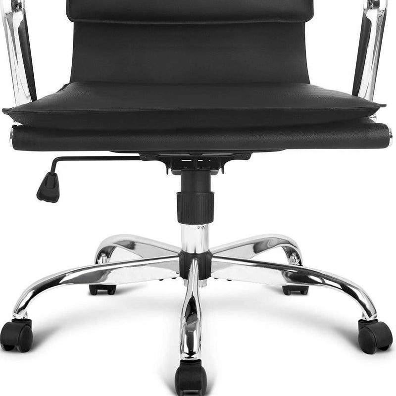 Leather High Back Office Desk Chair - Black Payday Deals