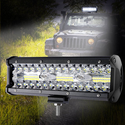 LED Light Bar Work Flood Spot Beam Lamp Offroad Caravan Camping Strip Lights180W Payday Deals