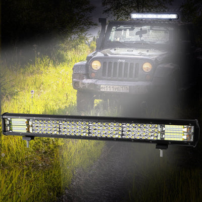 LED Light Bar Work Flood Spot Beam Lamp Offroad Caravan Camping Strip Lights360W Payday Deals