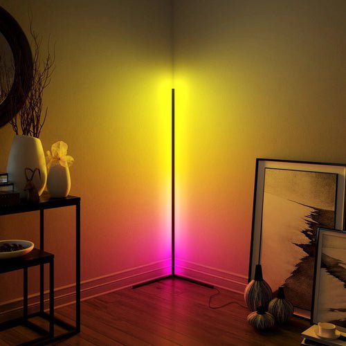 LED RGB Floor Corner Lamp Light Stand Bluetooth Remote Streaming Gaming Decor AU Payday Deals
