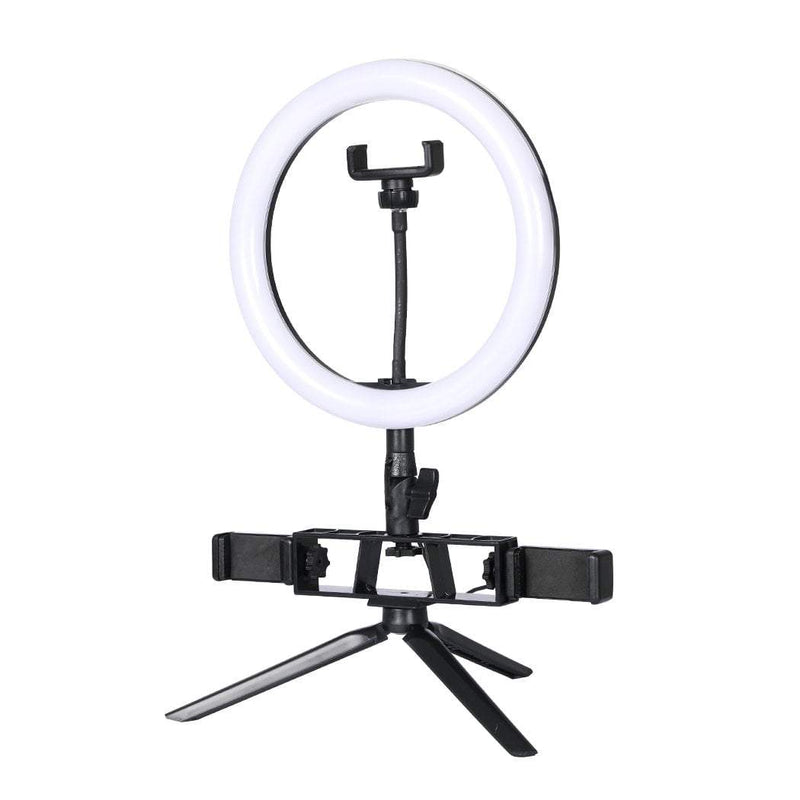 LED Ring Light with Tripod Stand Phone Holder Dimmable Studio Photo Makeup Lamp Type2