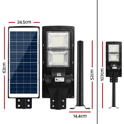 LED Solar Street Flood Light Motion Sensor Remote Outdoor Garden Lamp Lights 120W Payday Deals