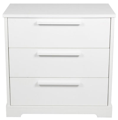 Letto 3 Drawer Chest - White