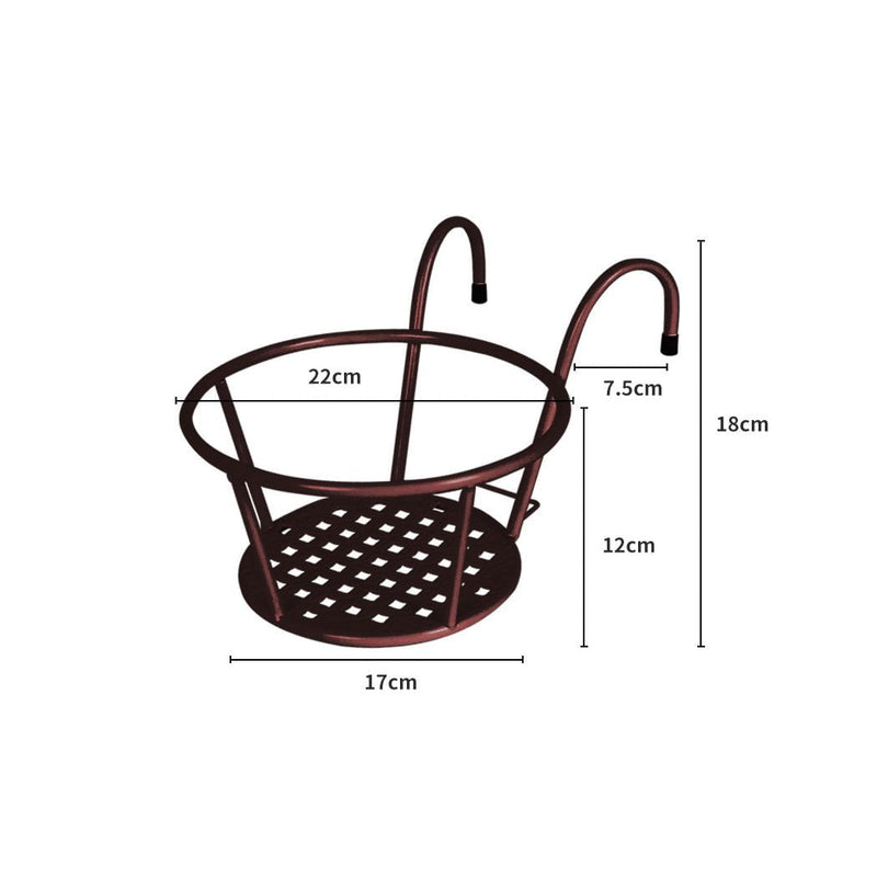 Levede 1x Flower Holder Plant Stand Hanging Pot Basket Plant Garden Wall Storage Payday Deals