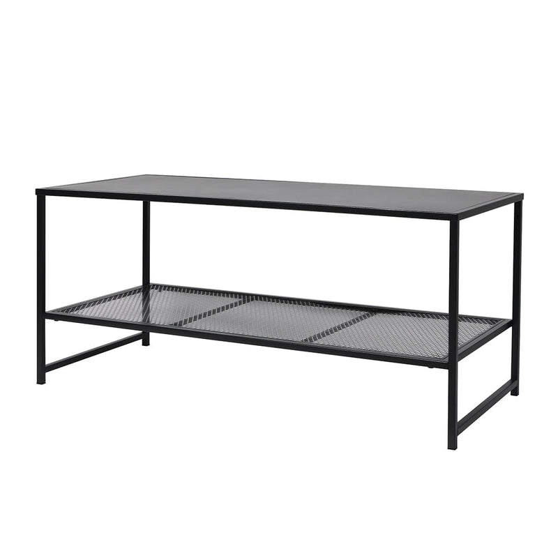 Levede 2-Tier Side Table Spacious Design Steel Home Shelf Waterproof End Table Payday Deals