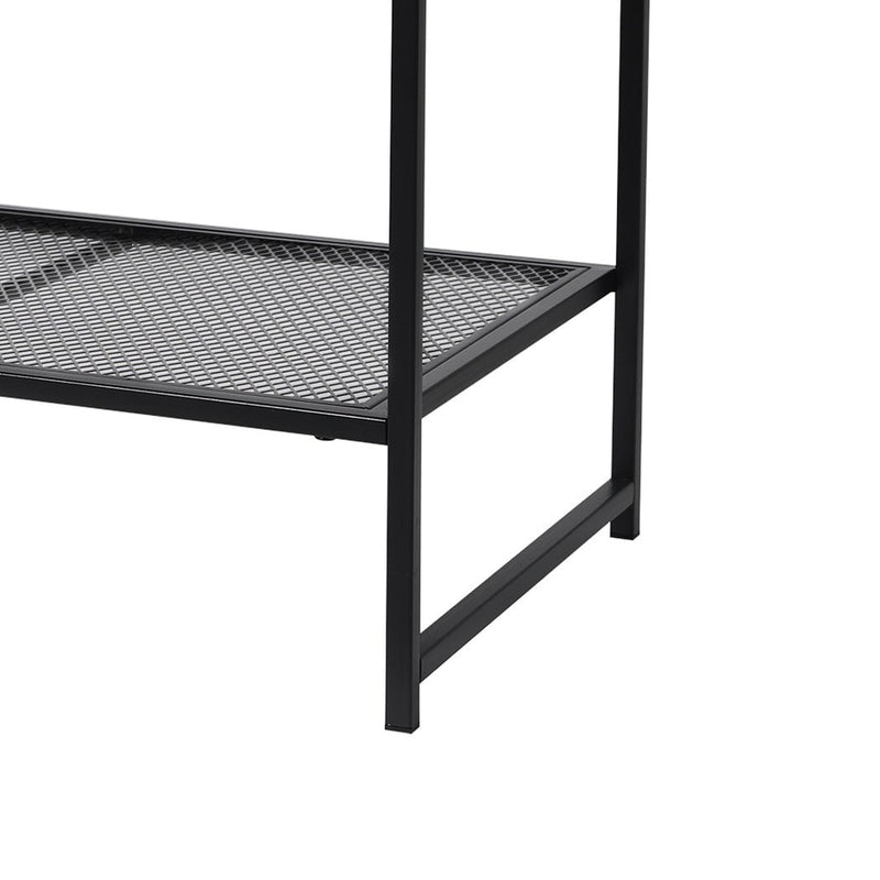 Levede 2-Tier Side Table Spacious Design Steel Home Shelf Waterproof End Table Payday Deals