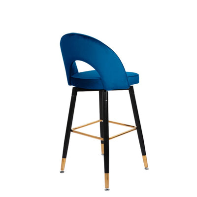 Levede 2x Bar Stools Kitchen Stool Chairs Velvet Swivel Barstools Luxury Blue Payday Deals