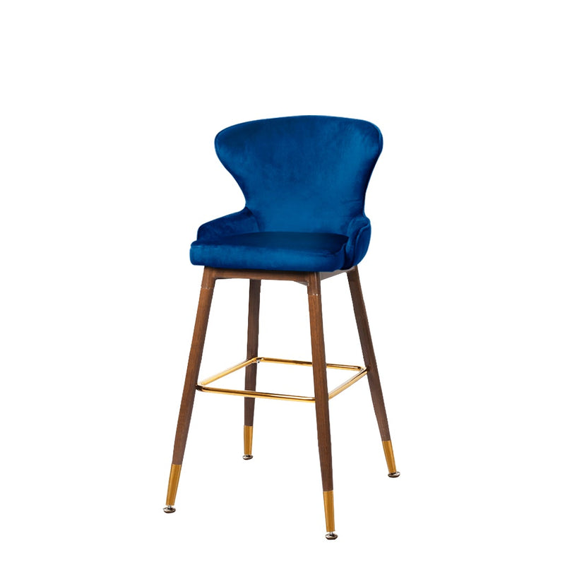 Levede 2x Bar Stools Kitchen Stool Chairs Velvet Swivel Barstools Luxury Blue Payday Deals