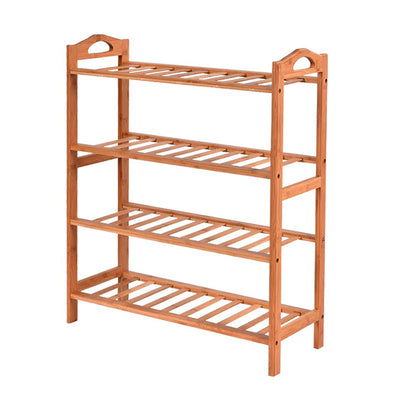 Levede 4 Tiers Bamboo Shoe Rack Storage Organizer Wooden Shelf Stand Shelves