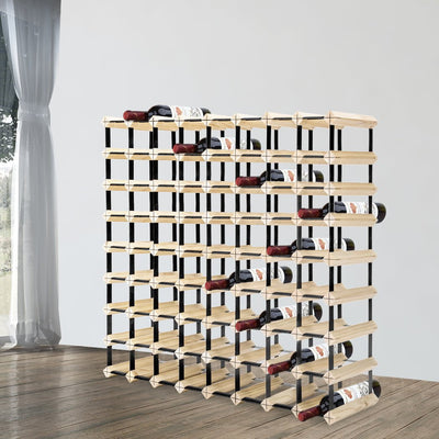 Levede 72 Bottle Timber Red Wine Rack Wooden Storage Cellar Display Holder Payday Deals