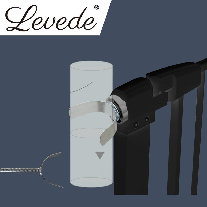 Levede Baby Safety Gate U Style Adaptor Kids Pet Security Stair Door Barrier Payday Deals