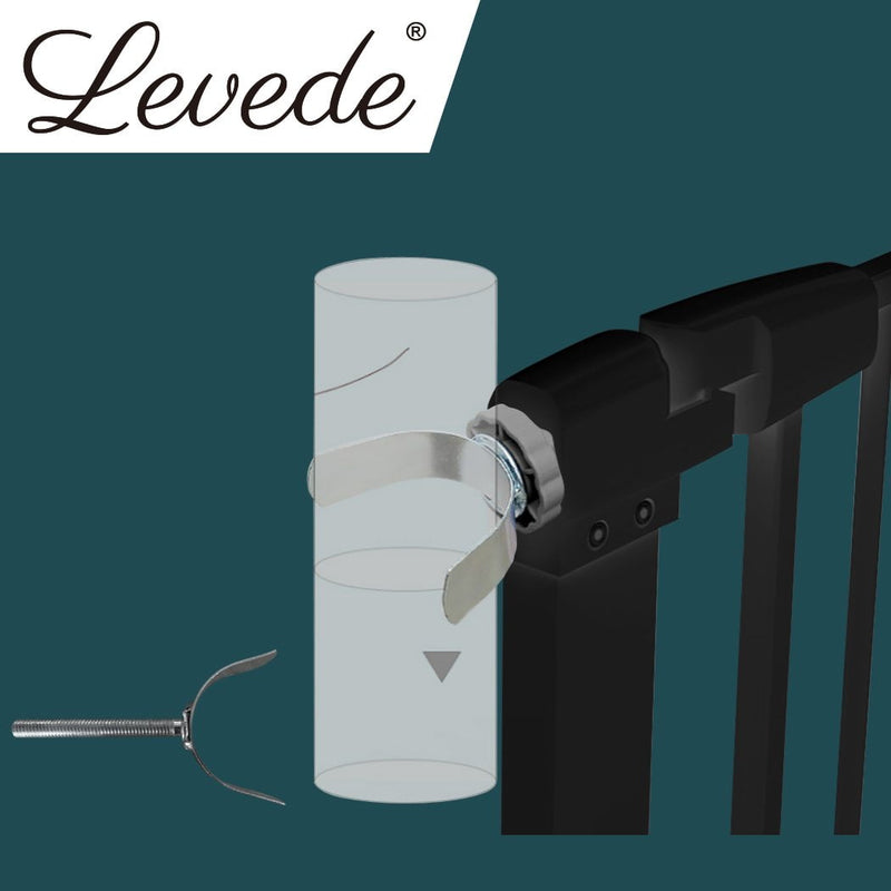 Levede Baby Safety Gate U Style Adaptor Kids Pet Security Stair Door Barrier Payday Deals