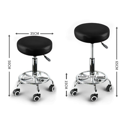 Levede Bar Stools Swivel Salon Office Chair Hairdressing Stool Barber Chairs Payday Deals