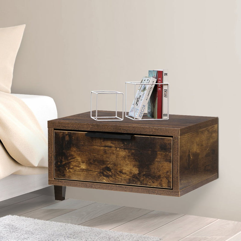 Levede Bedside Tables Drawers Wall Mounted Cabinet Floating Nightstand Bedroom Payday Deals