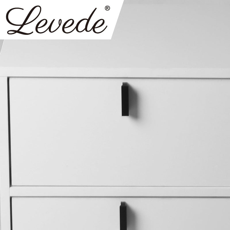 Levede Bedside Tables Side Table Bedroom Nightstand 2 Drawers Storage Cabinet Payday Deals