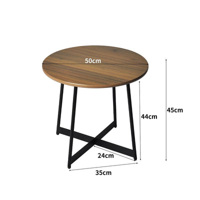 Levede Bedside Tables Side Table Nightstand Storage Steel Legs Industrial Brown Payday Deals