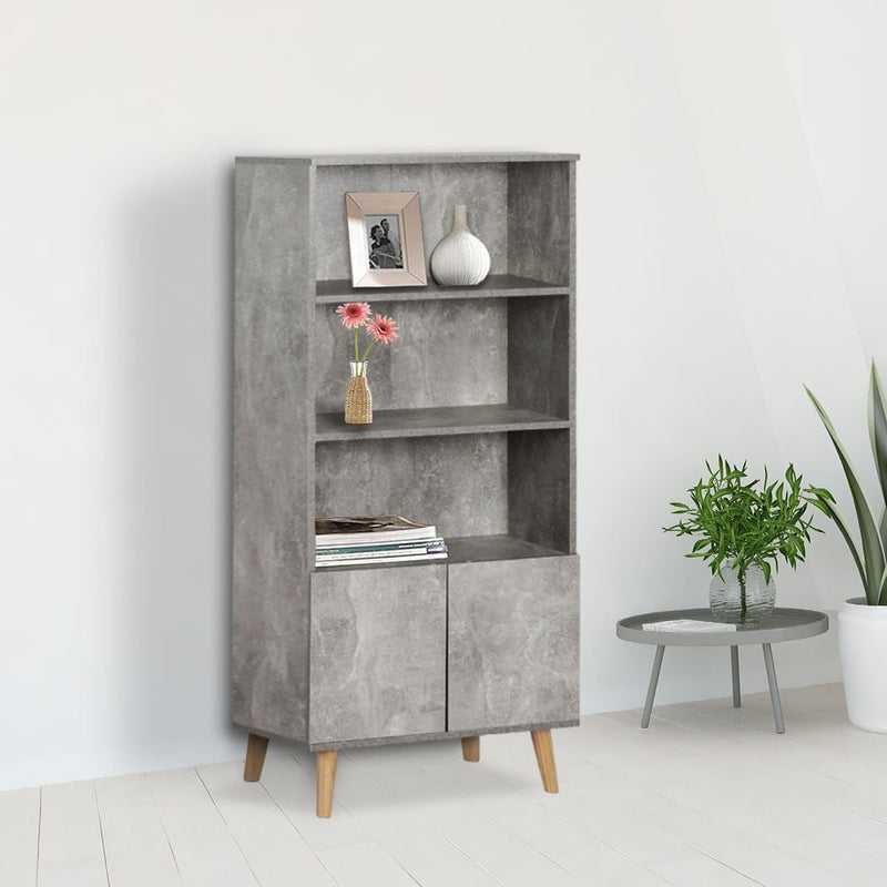 Levede Bookshelf Industrial Display Shelf Cabinet Storage Bookcase Ladder Stand Payday Deals