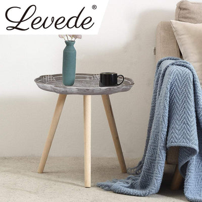 Levede Coffee Table Side End Tables Antique Storage Modern Bedside Plant Stand Payday Deals