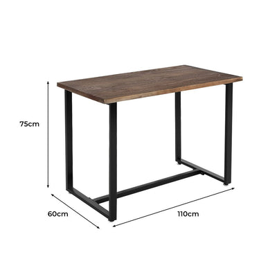 Levede Dining Table Industrial Wooden Metal Kitchen Tables Cafe Restaurant 110cm Payday Deals