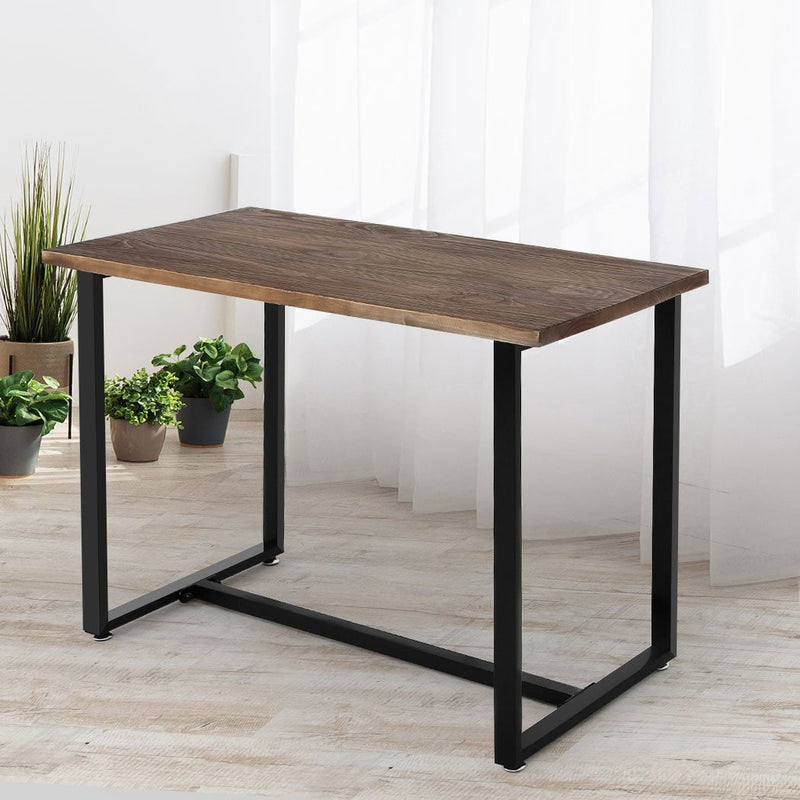 Levede Dining Table Industrial Wooden Metal Kitchen Tables Cafe Restaurant 110cm Payday Deals