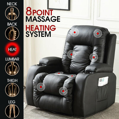 Levede Electric Massage Chair Zero Gravity Chairs Recliner Full Body Back Neck Payday Deals