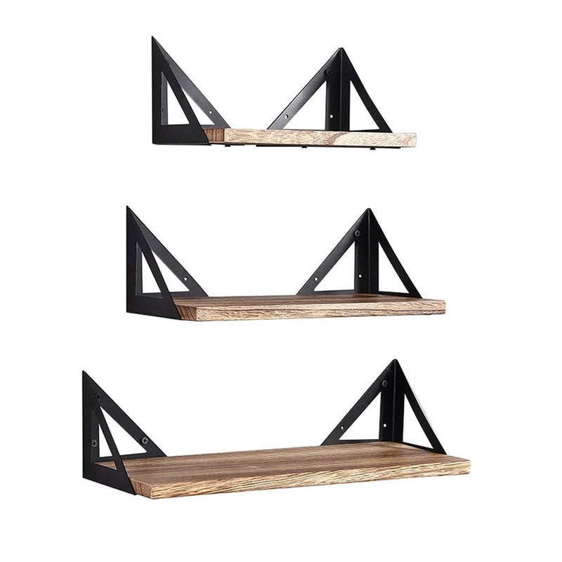 Levede Floating Shelf Brackets Shelves Bookshelf Wall Mount Rack Storage 3 PCS Payday Deals