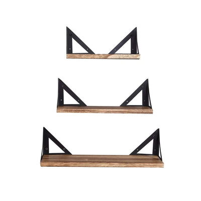 Levede Floating Shelf Brackets Shelves Bookshelf Wall Mount Rack Storage 3 PCS Payday Deals