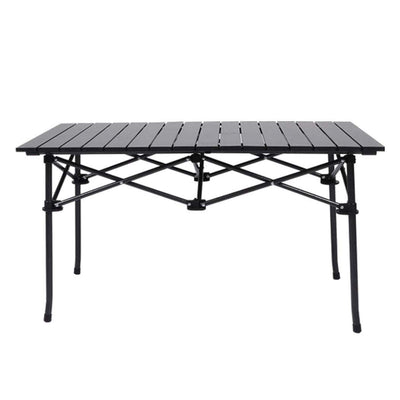 Levede Folding Camping Table Portable Aluminium Outdoor Picnic Garden Black Payday Deals